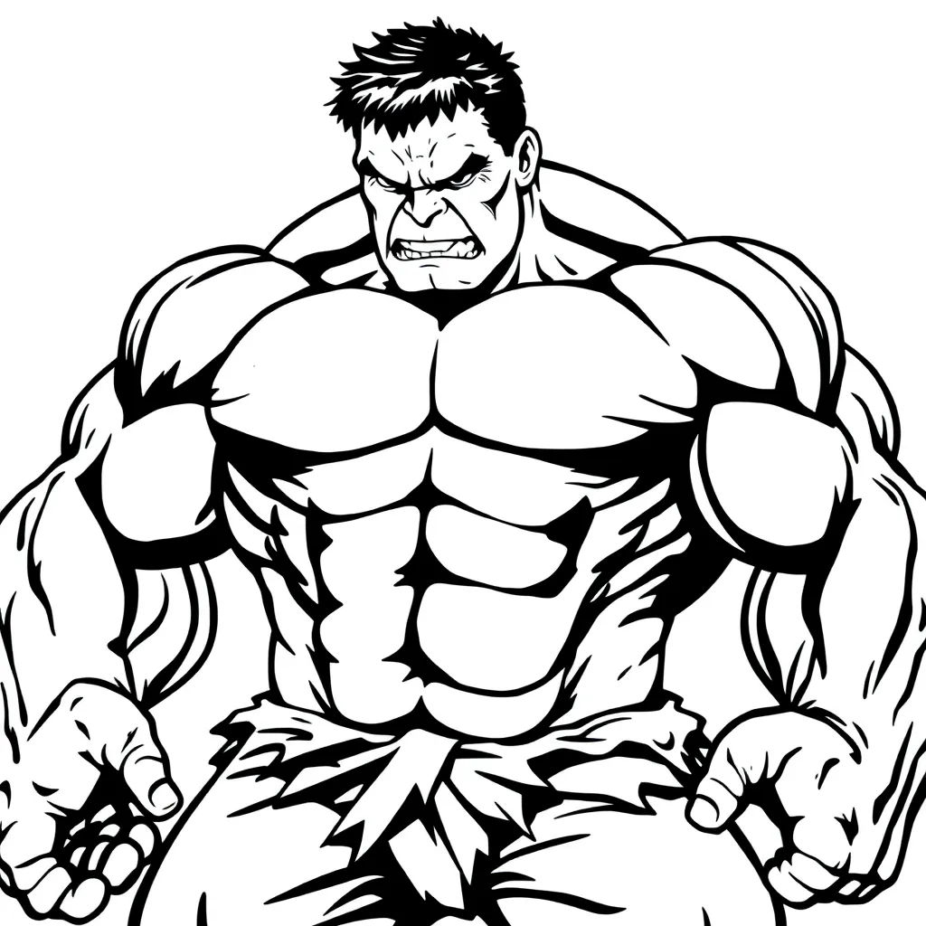 Hulk coloring page