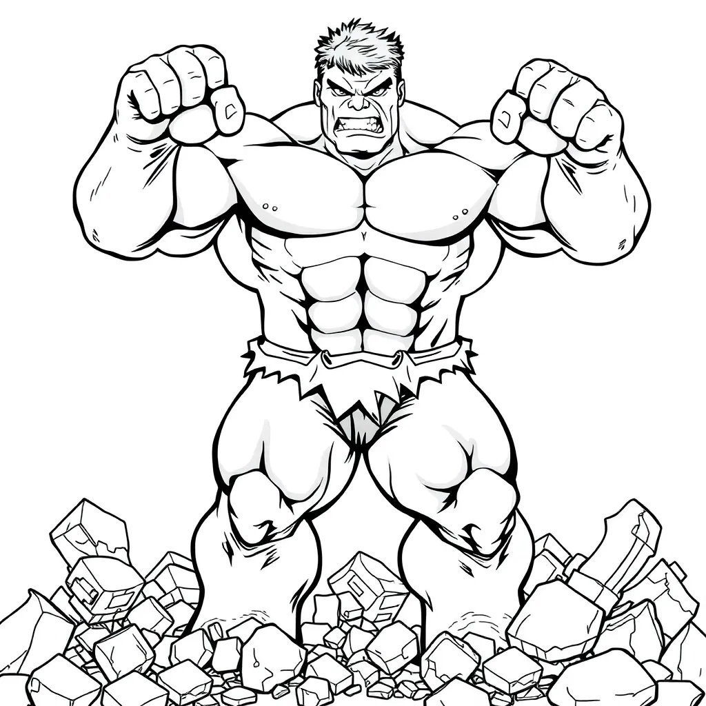 Hulk coloring page
