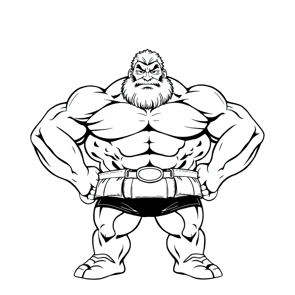 Hulk coloring page