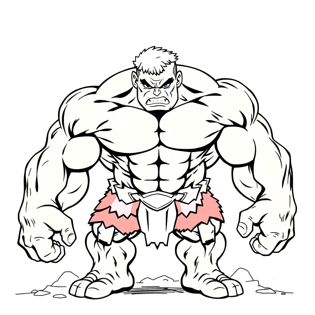 Hulk coloring page