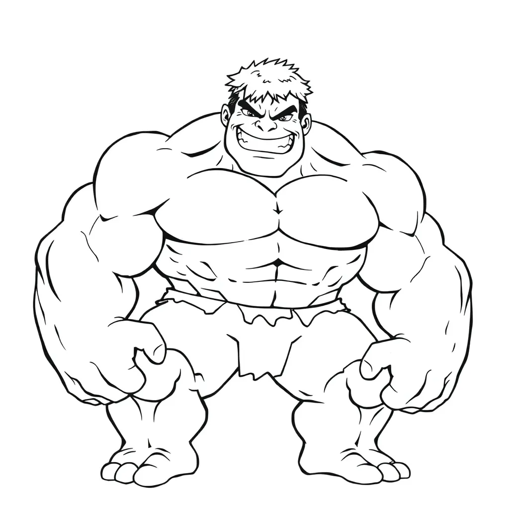 Hulk coloring page