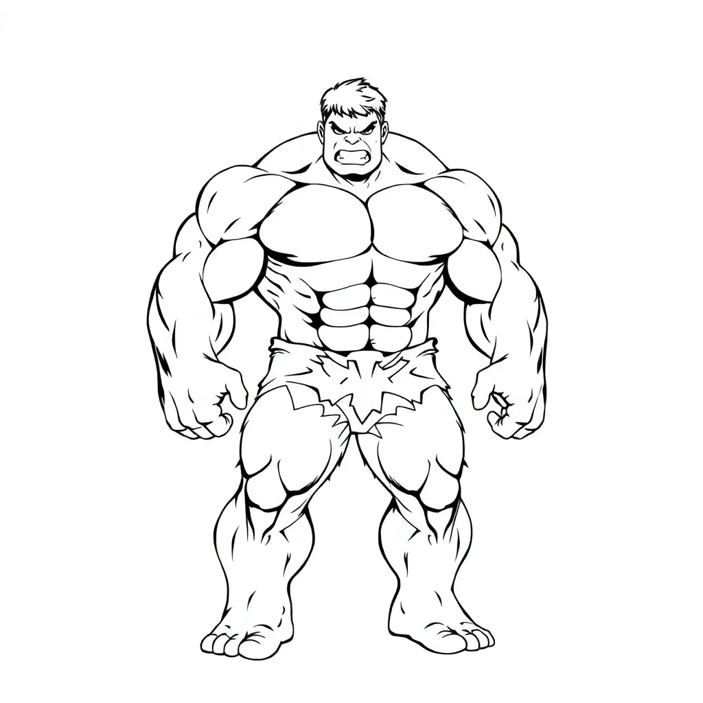 Hulk coloring page