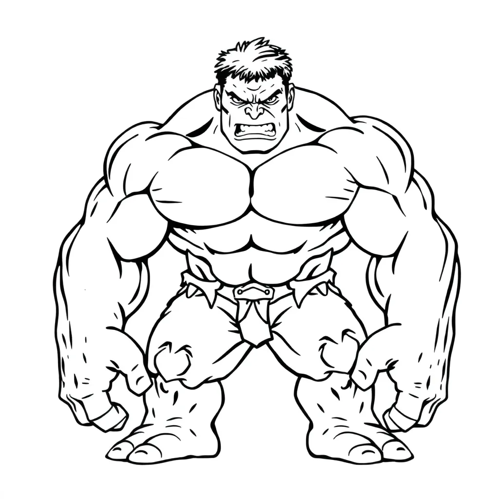 Hulk coloring page