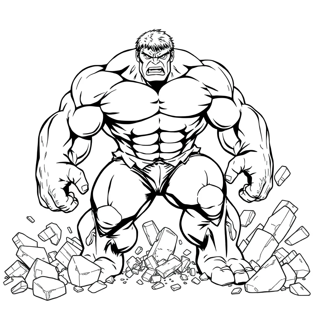 Hulk coloring page