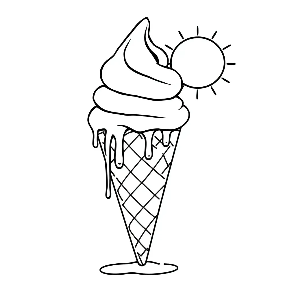 Ice Cream coloring page