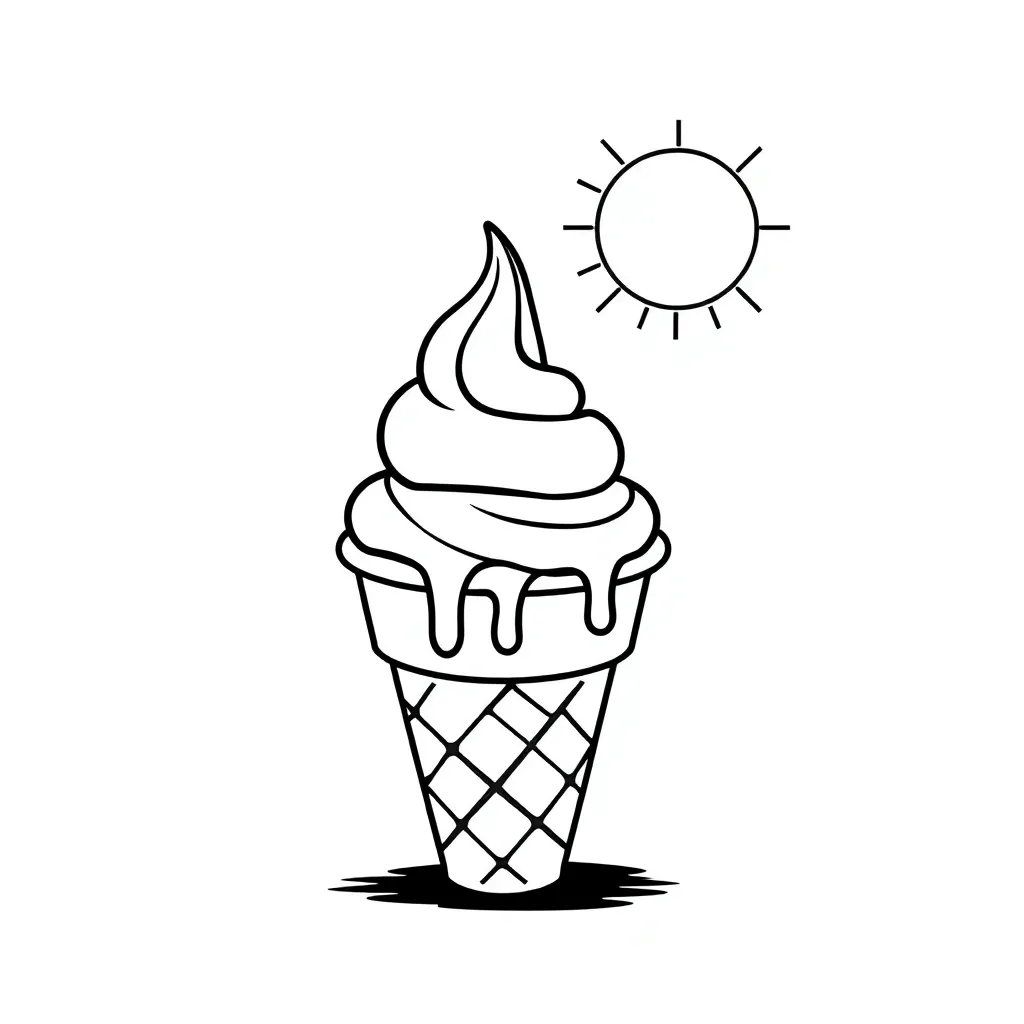Ice Cream coloring page