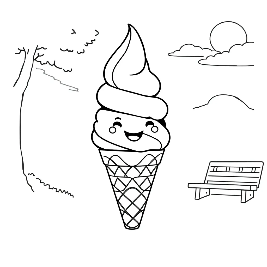 Ice Cream coloring page