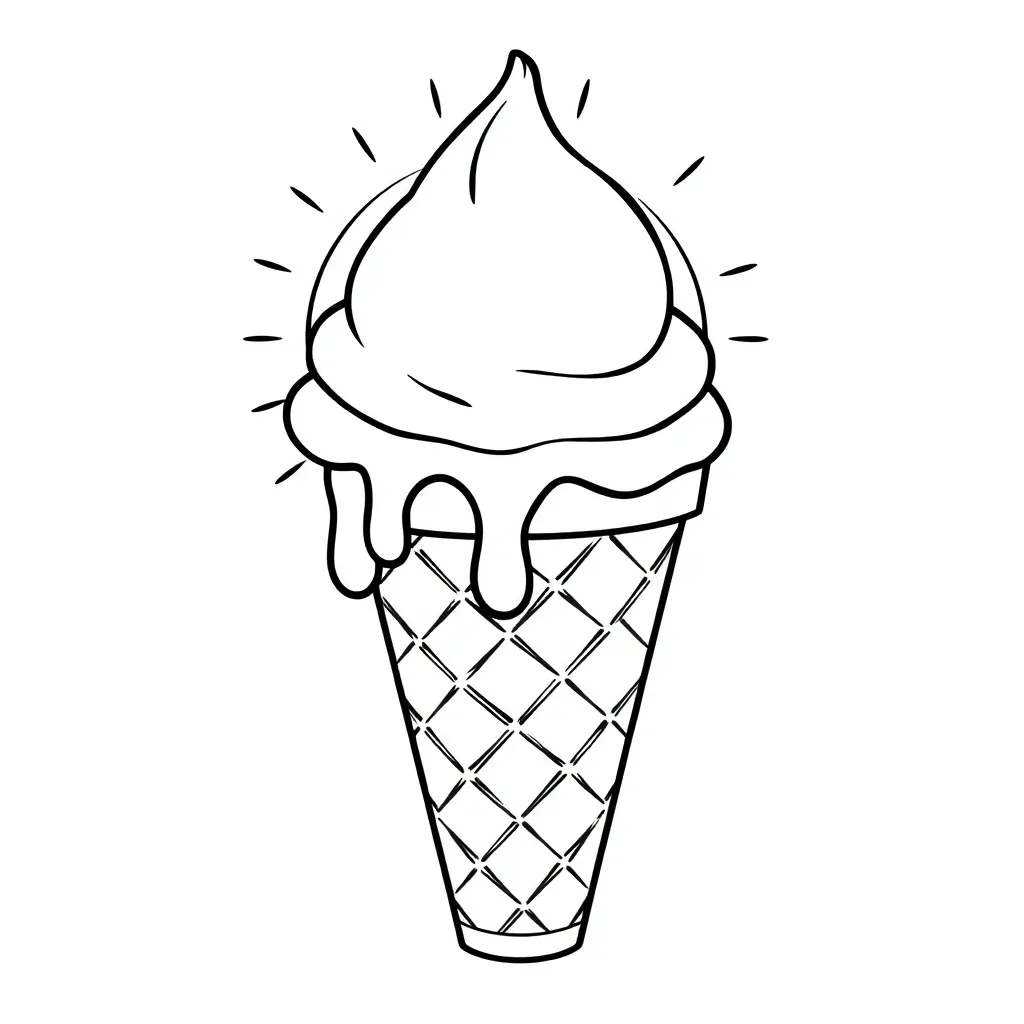 Ice Cream coloring page