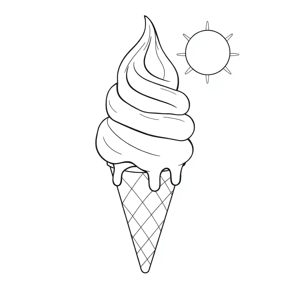 Ice Cream coloring page