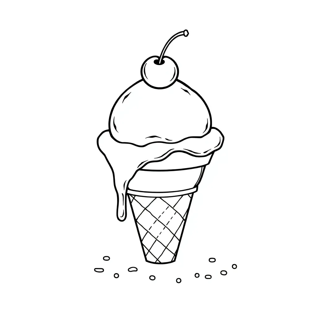 Ice Cream coloring page