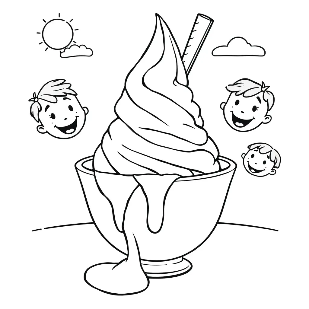 Ice Cream coloring page