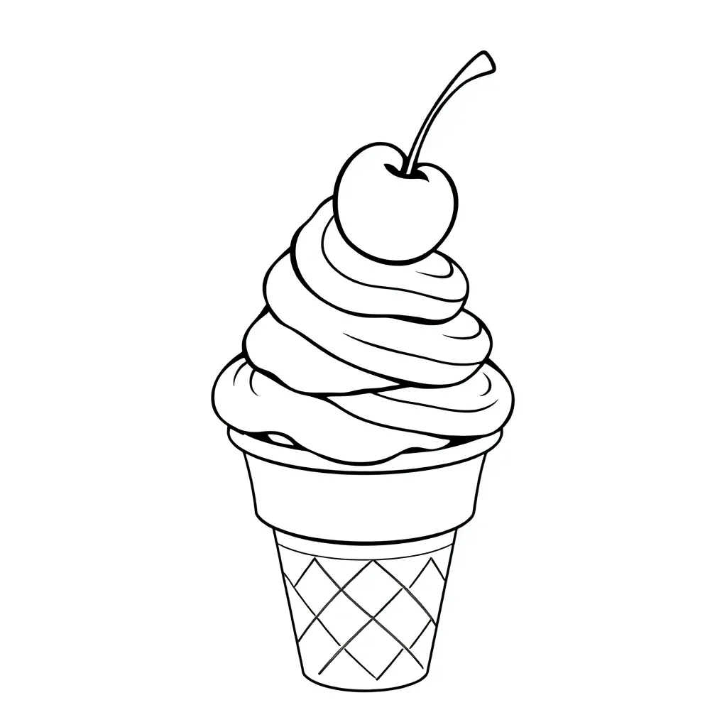 Ice Cream coloring page