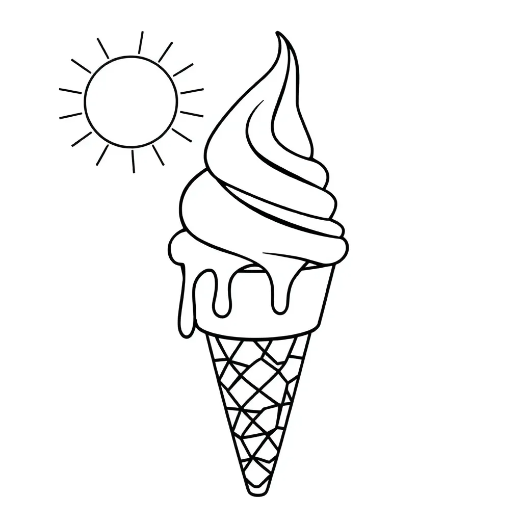 Ice Cream coloring page
