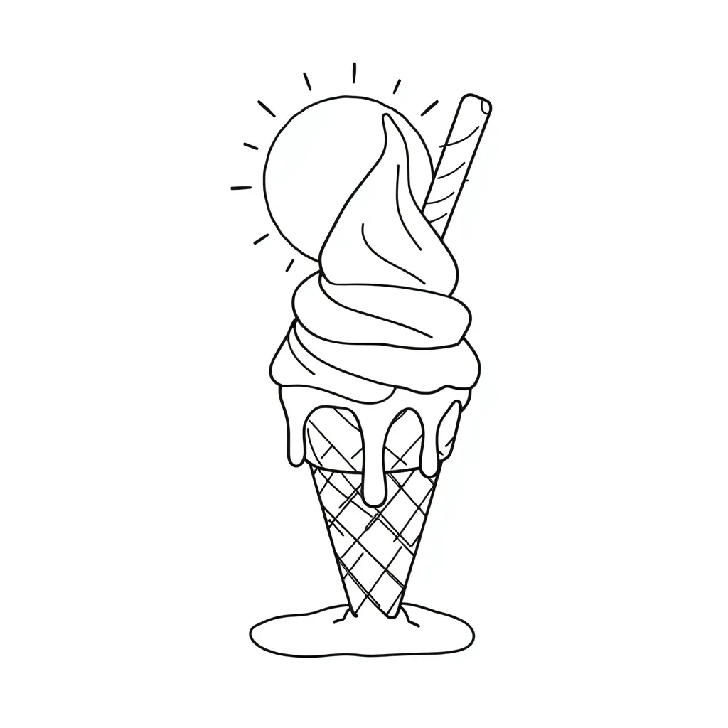 Ice Cream coloring page