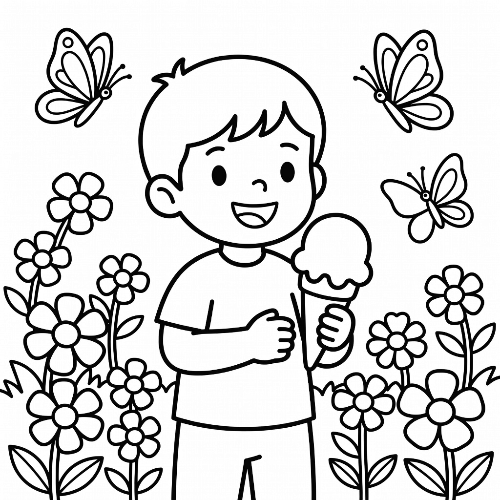Ice Cream coloring page