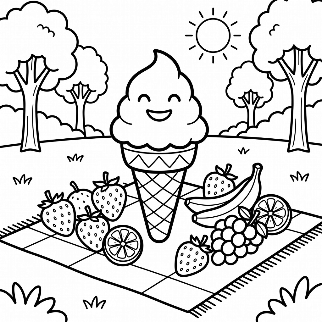 Ice Cream coloring page