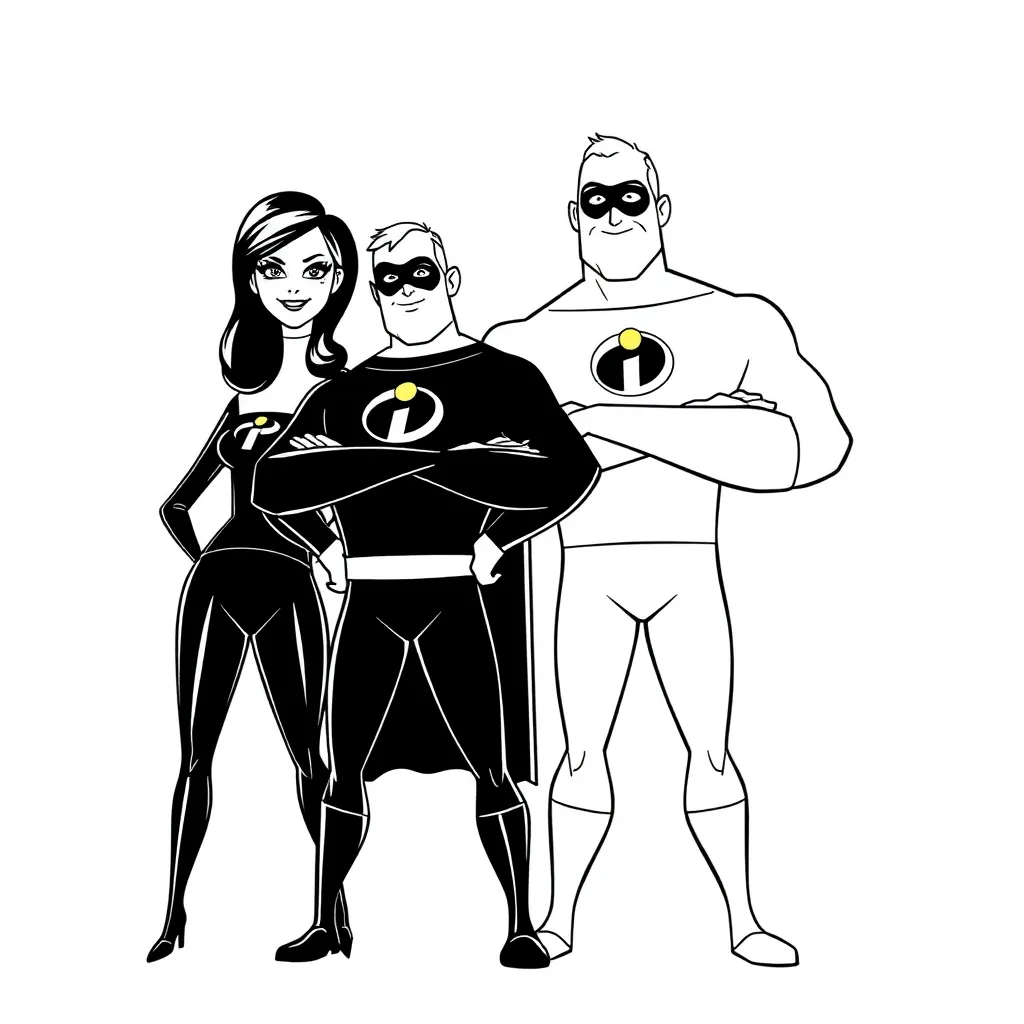 Incredibles coloring page