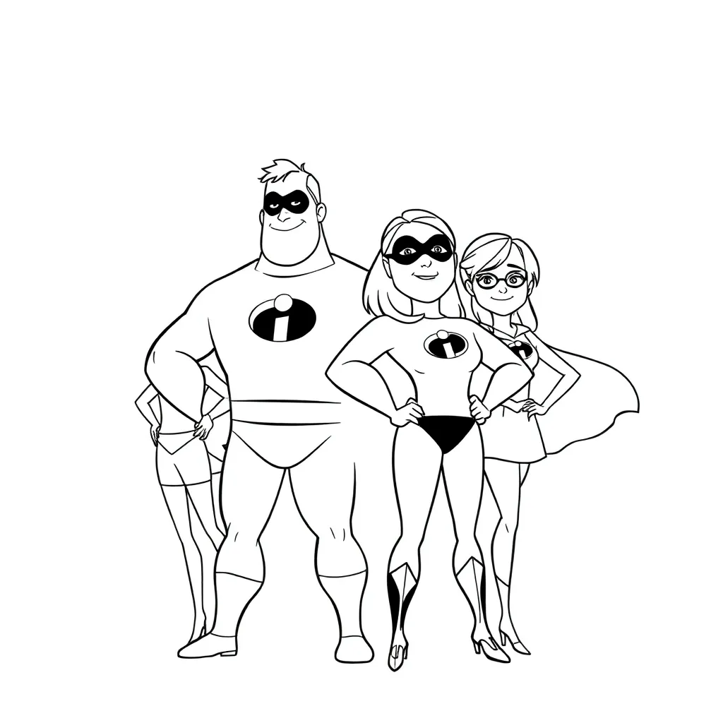 Incredibles coloring page