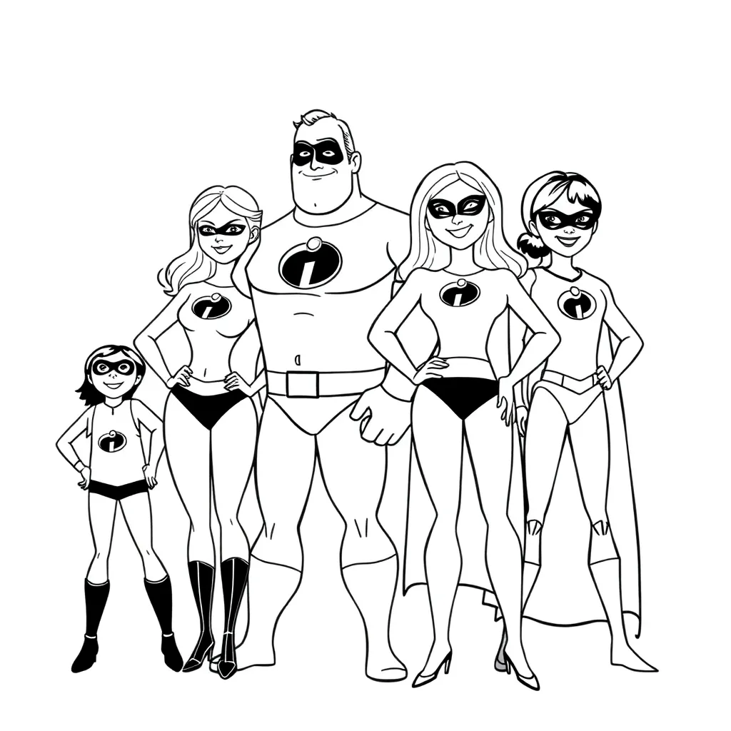 Incredibles coloring page