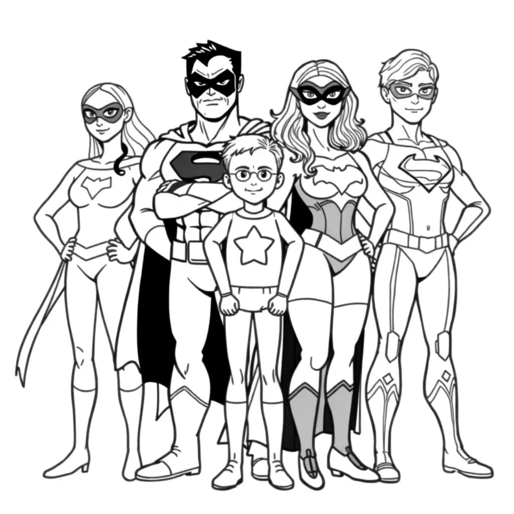 Incredibles coloring page