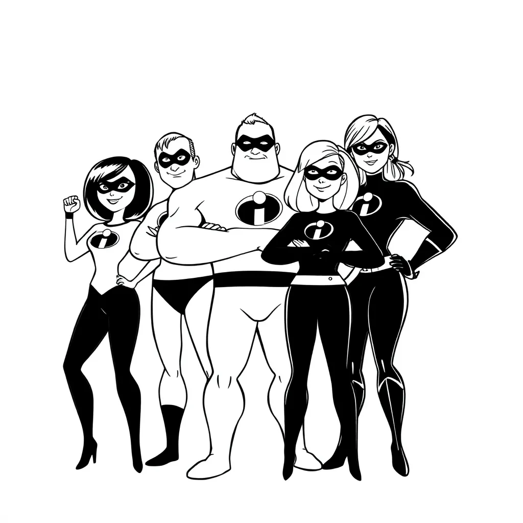 Incredibles coloring page