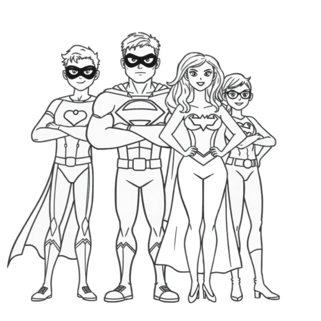 Incredibles coloring page