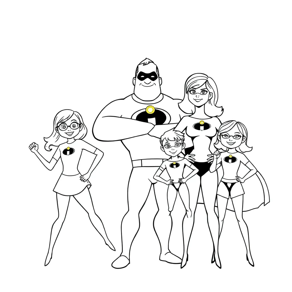 Incredibles coloring page