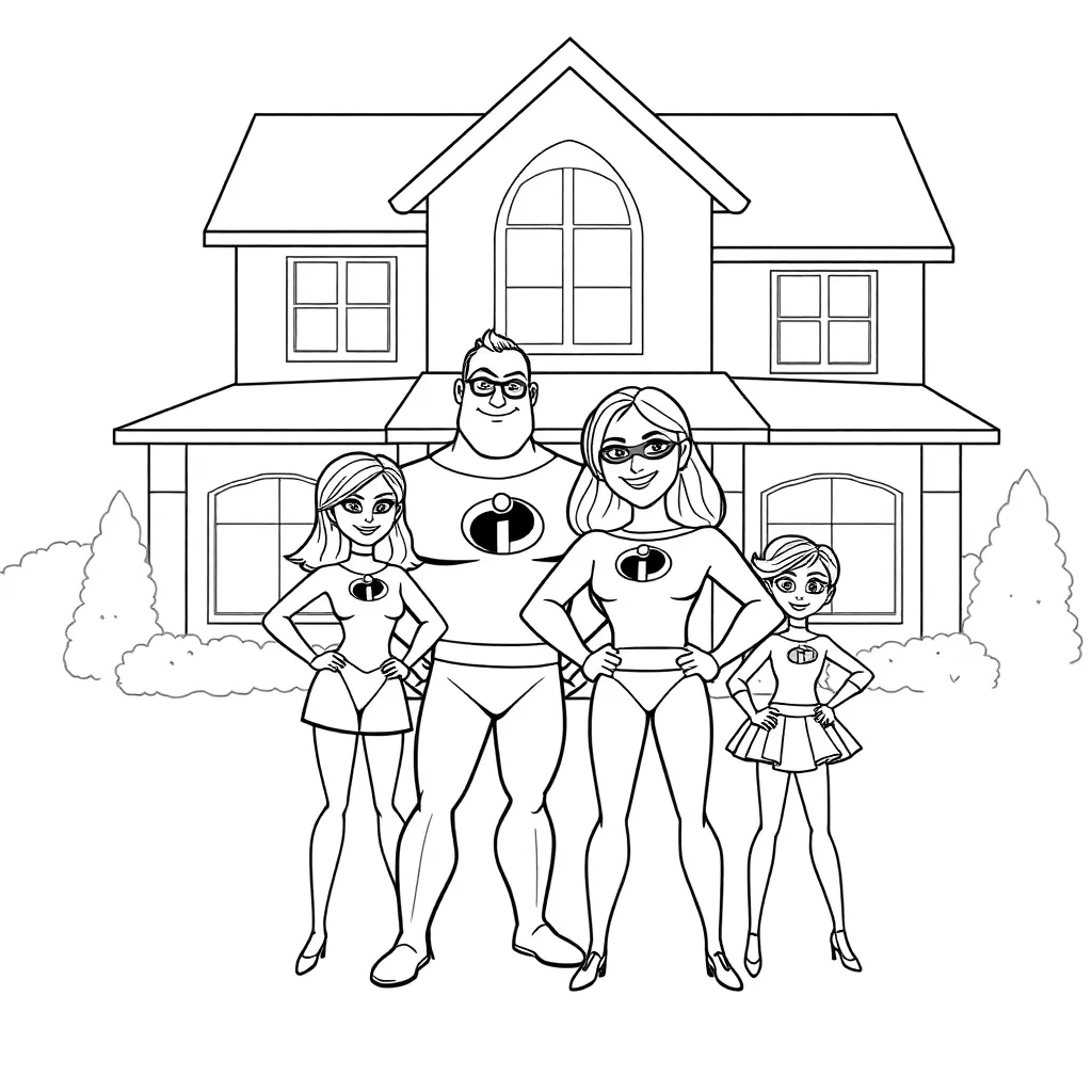 Incredibles coloring page