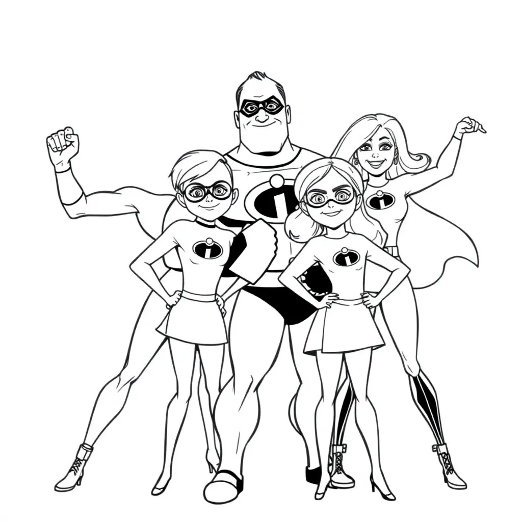 Incredibles coloring page