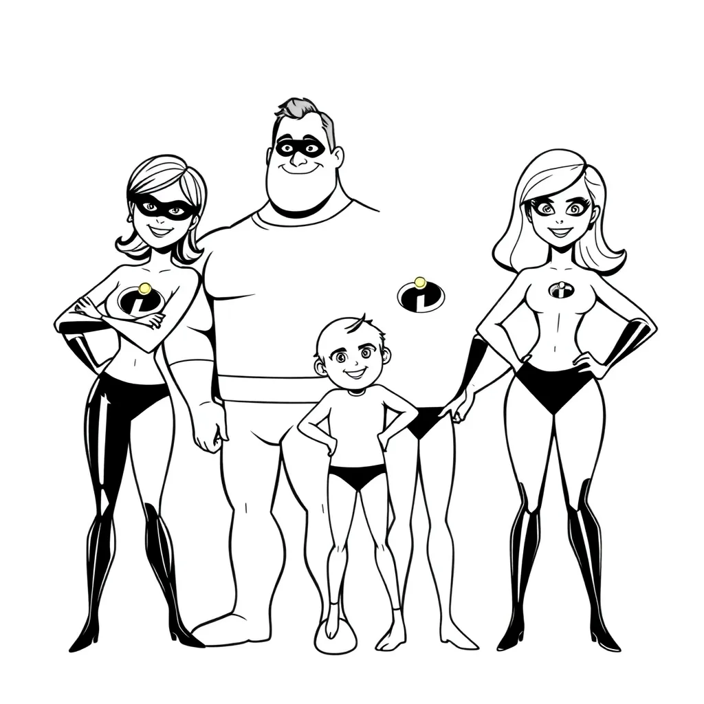 Incredibles coloring page