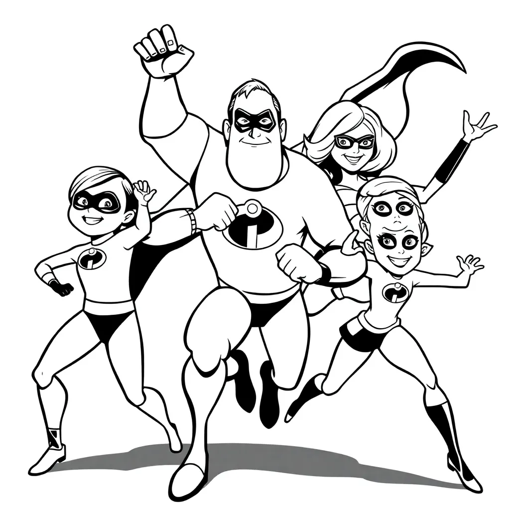 Incredibles coloring page