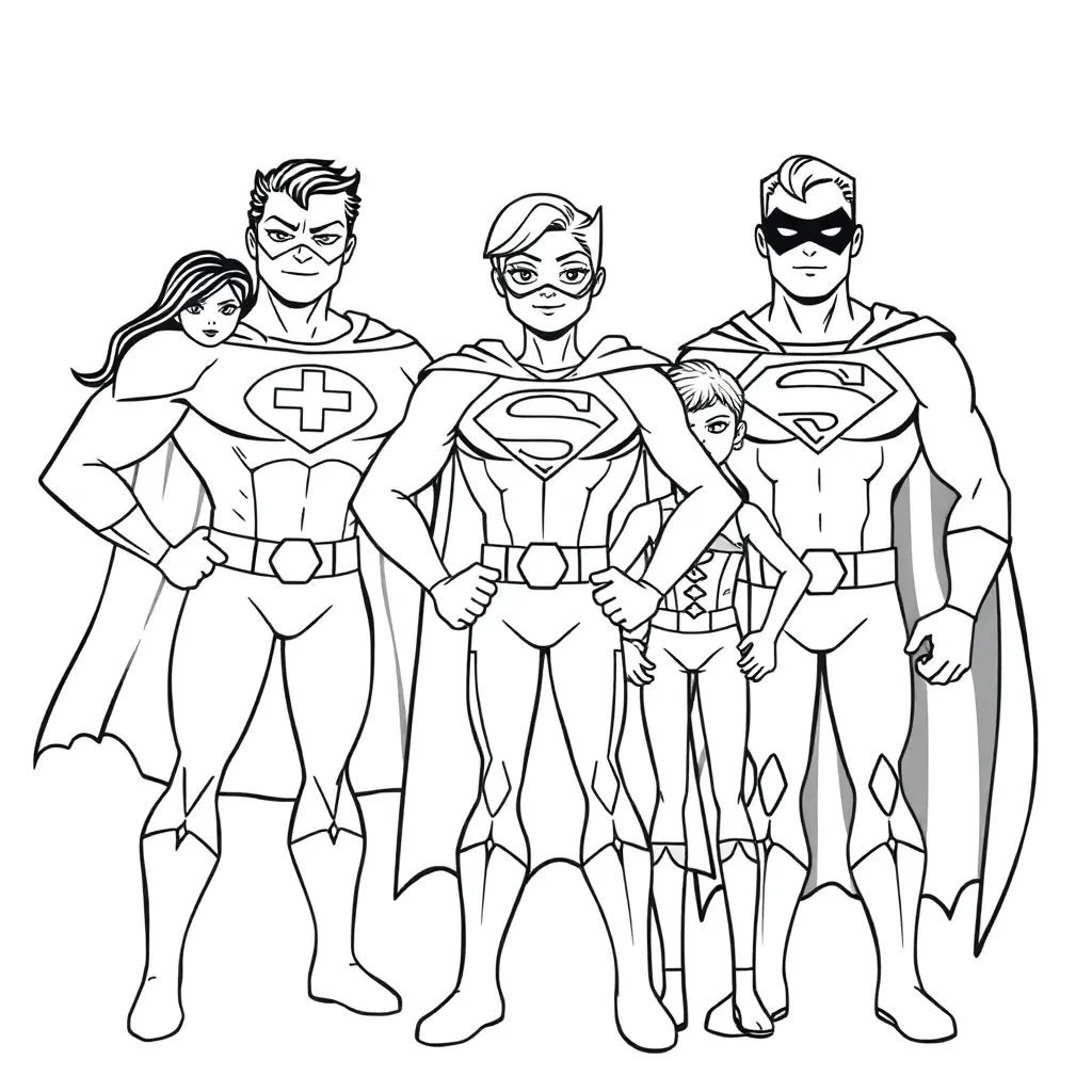 Incredibles coloring page