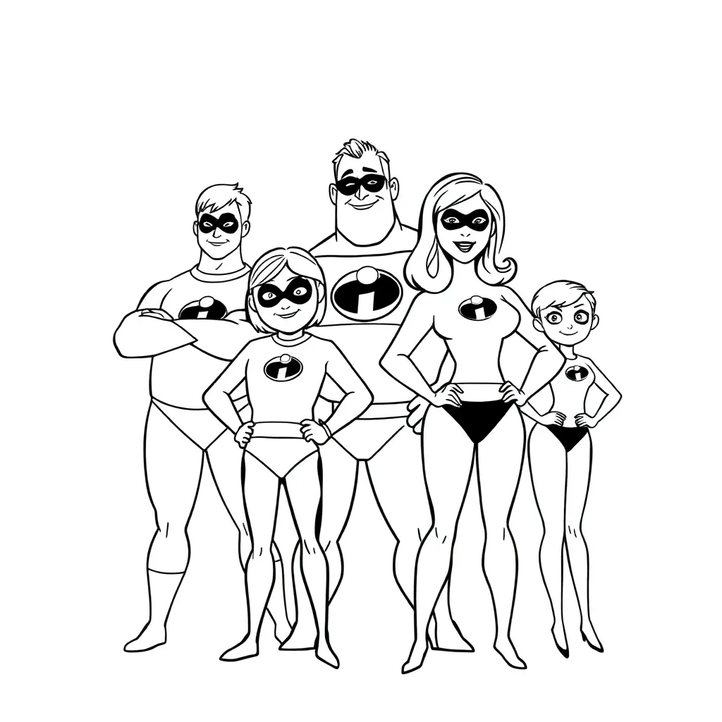 Incredibles coloring page