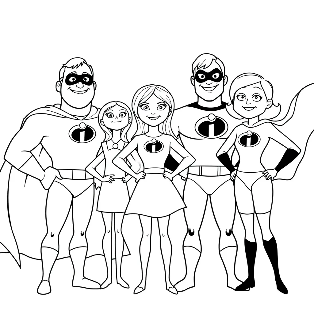 Incredibles coloring page