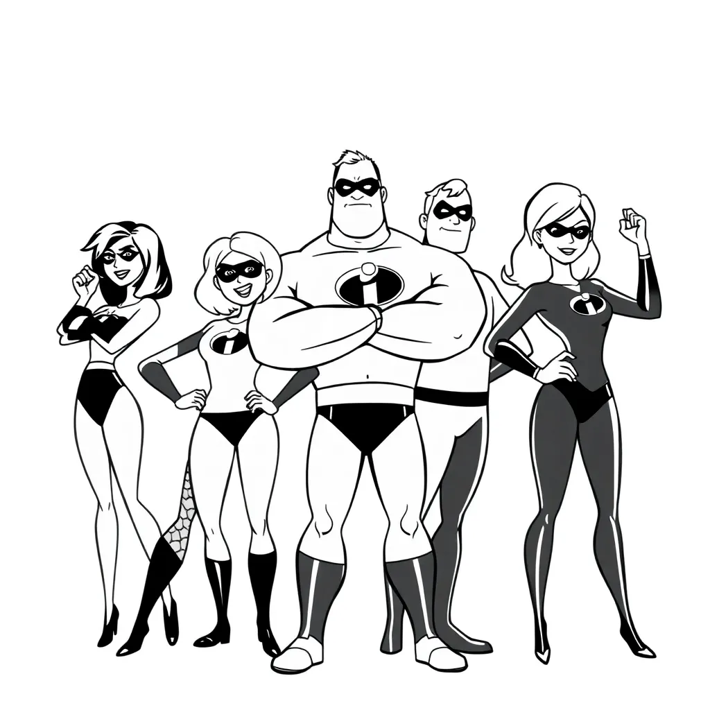 Incredibles coloring page