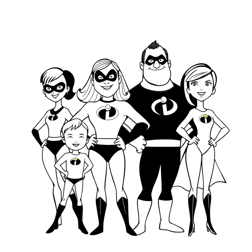 Incredibles coloring page