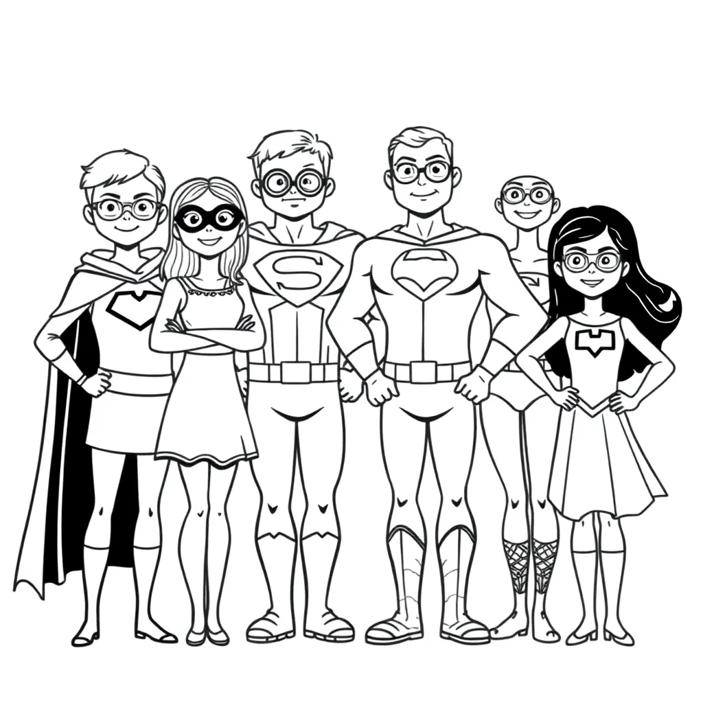 Incredibles coloring page