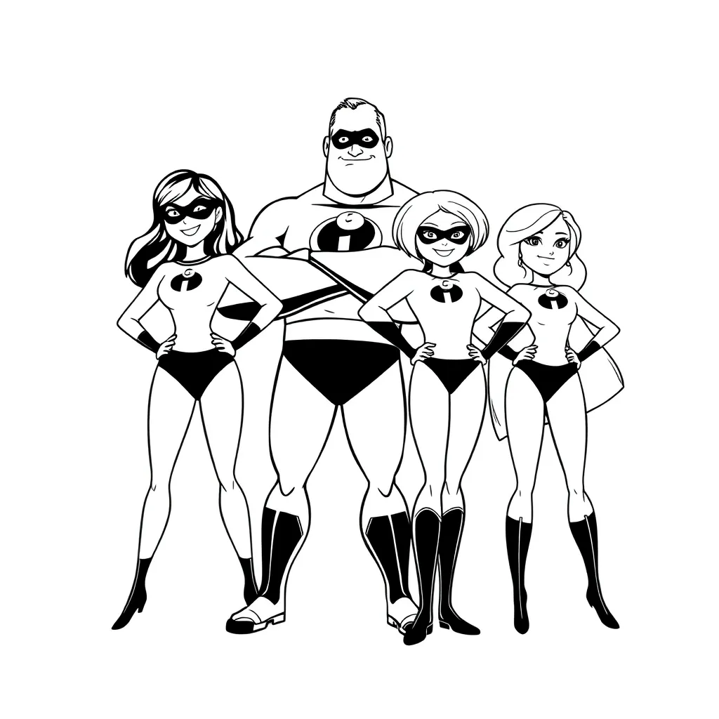 Incredibles coloring page