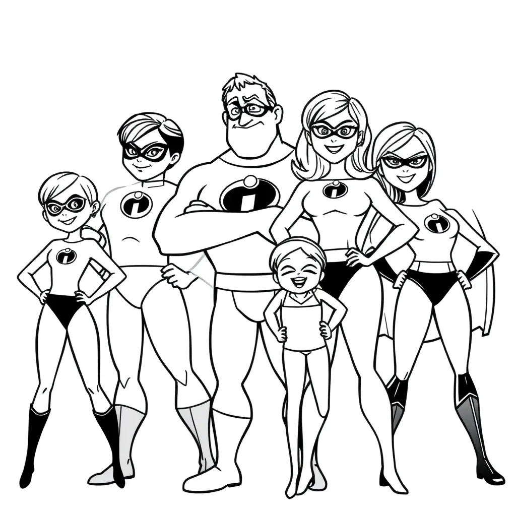 Incredibles coloring page