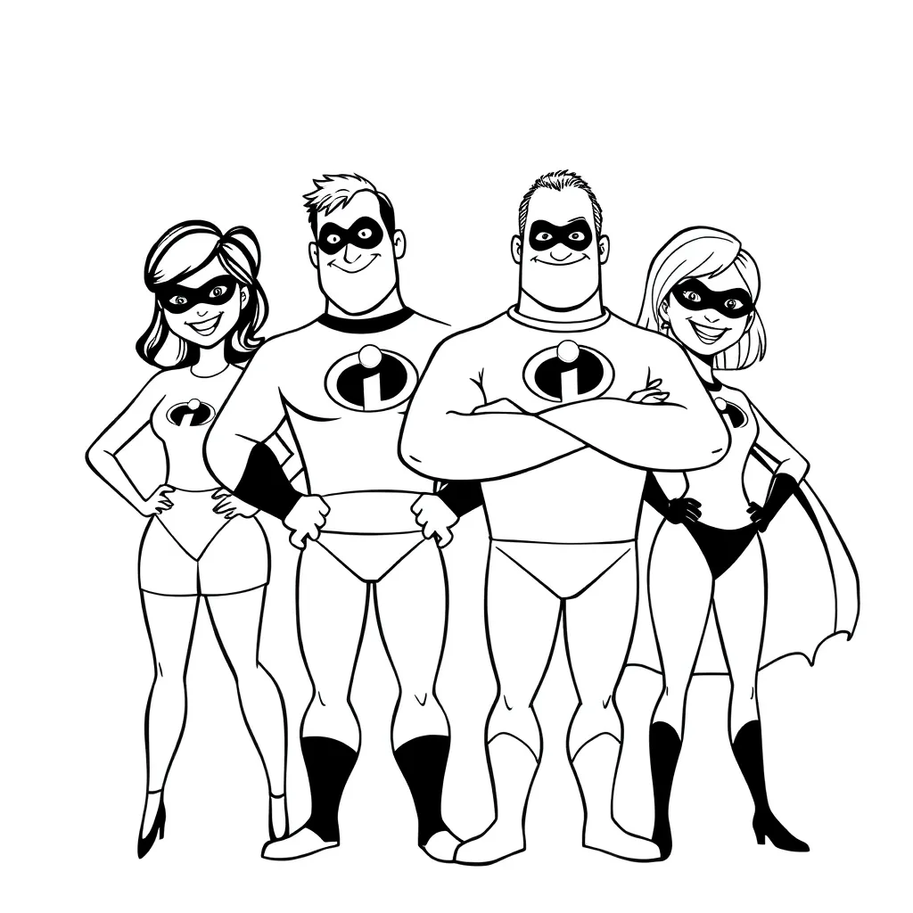 Incredibles coloring page