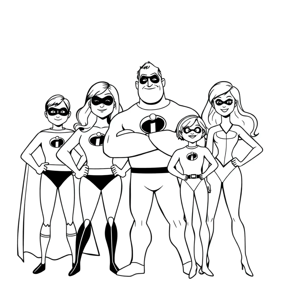 Incredibles coloring page