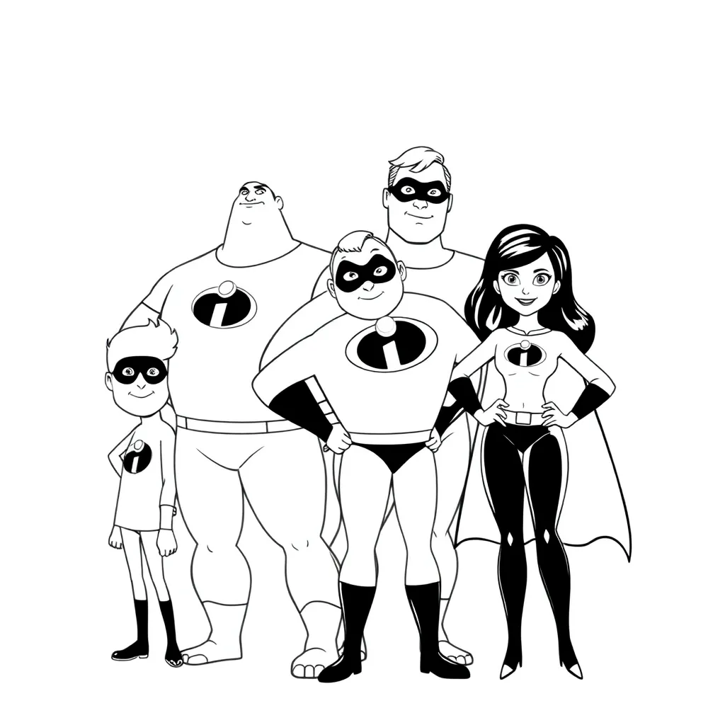 Incredibles coloring page