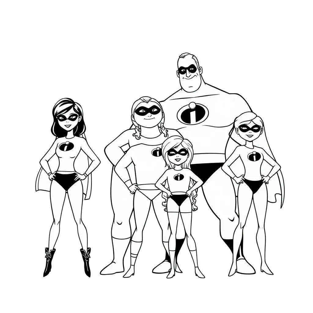 Incredibles coloring page