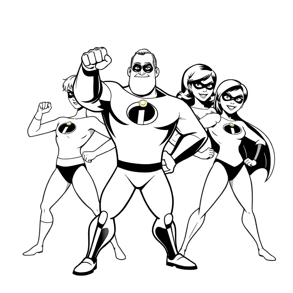Incredibles coloring page
