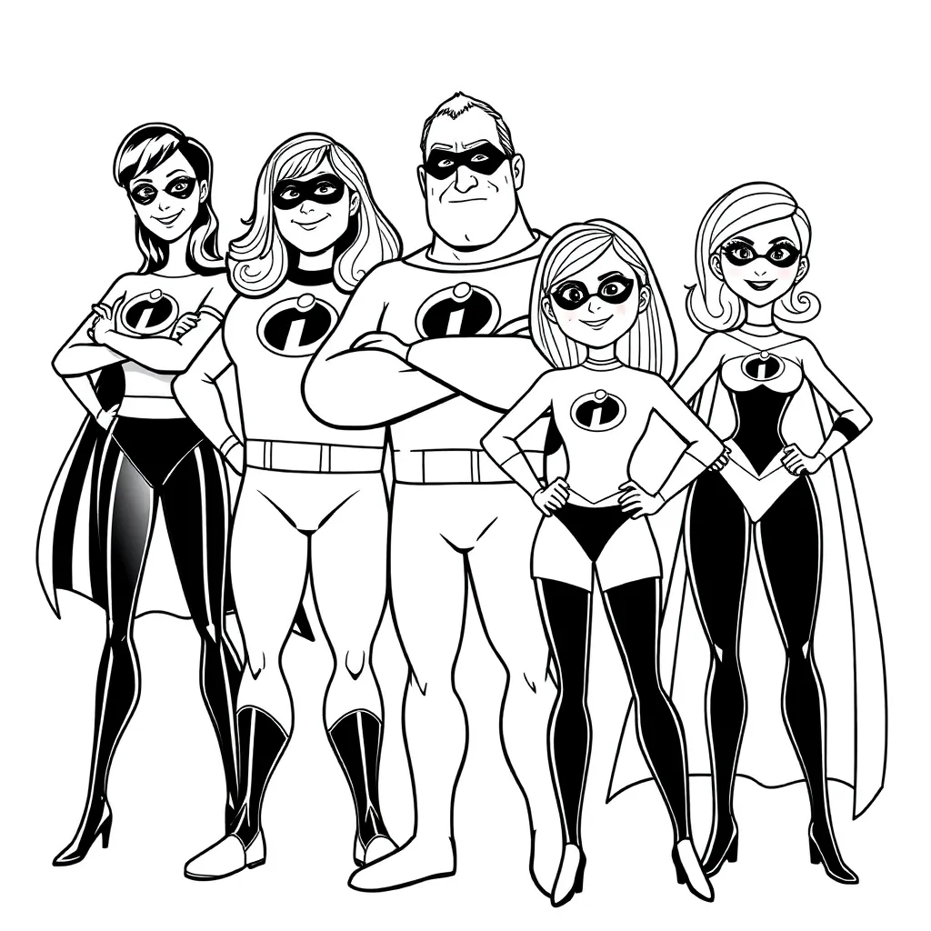 Incredibles coloring page