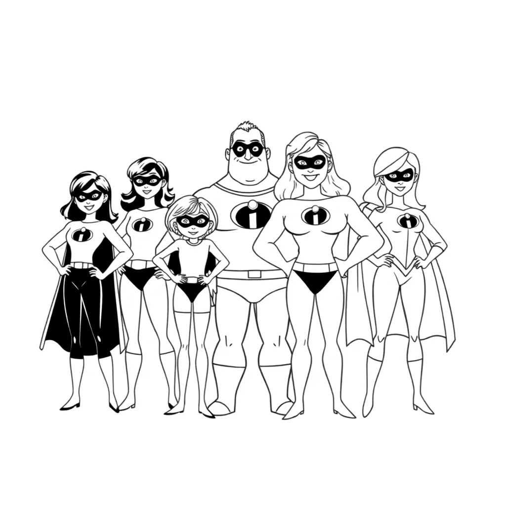 Incredibles coloring page