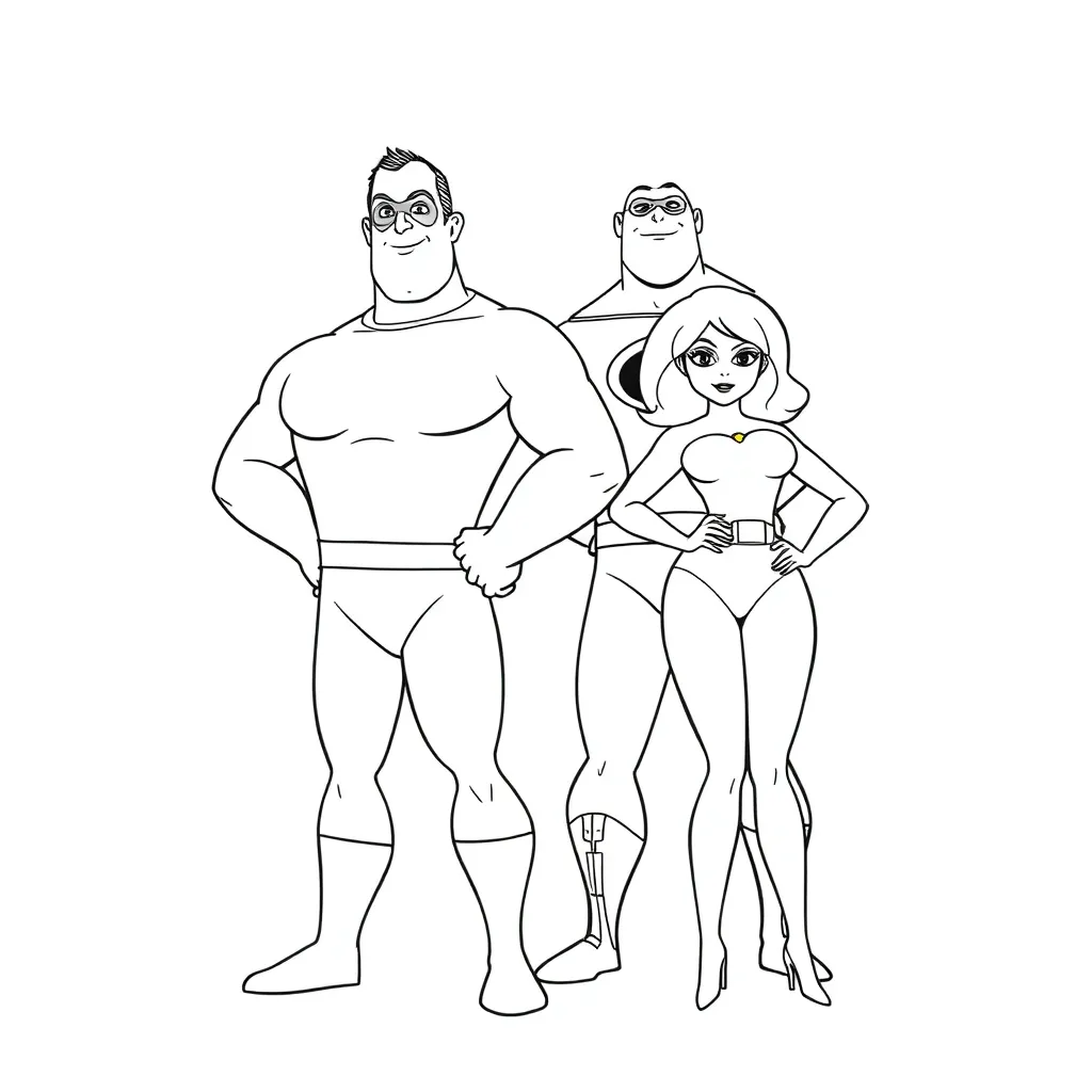 Incredibles coloring page