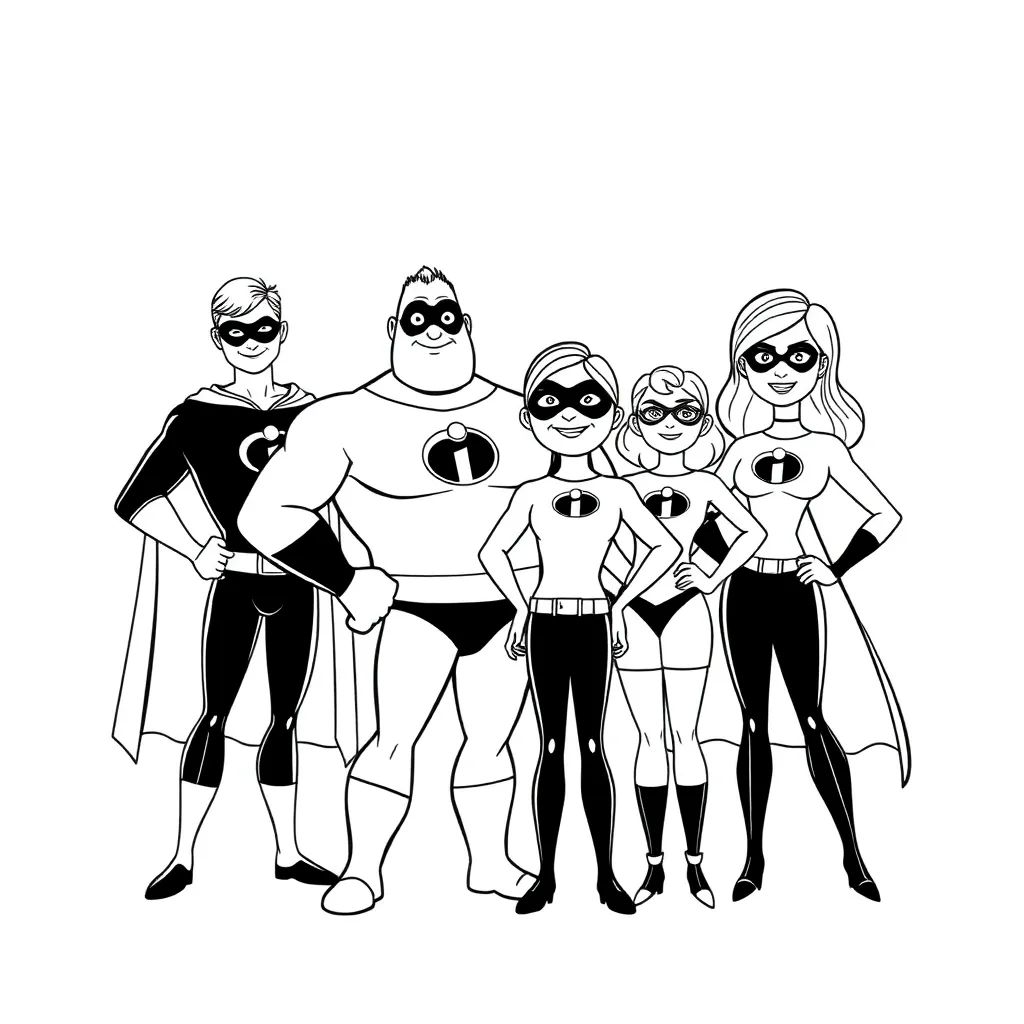 Incredibles coloring page