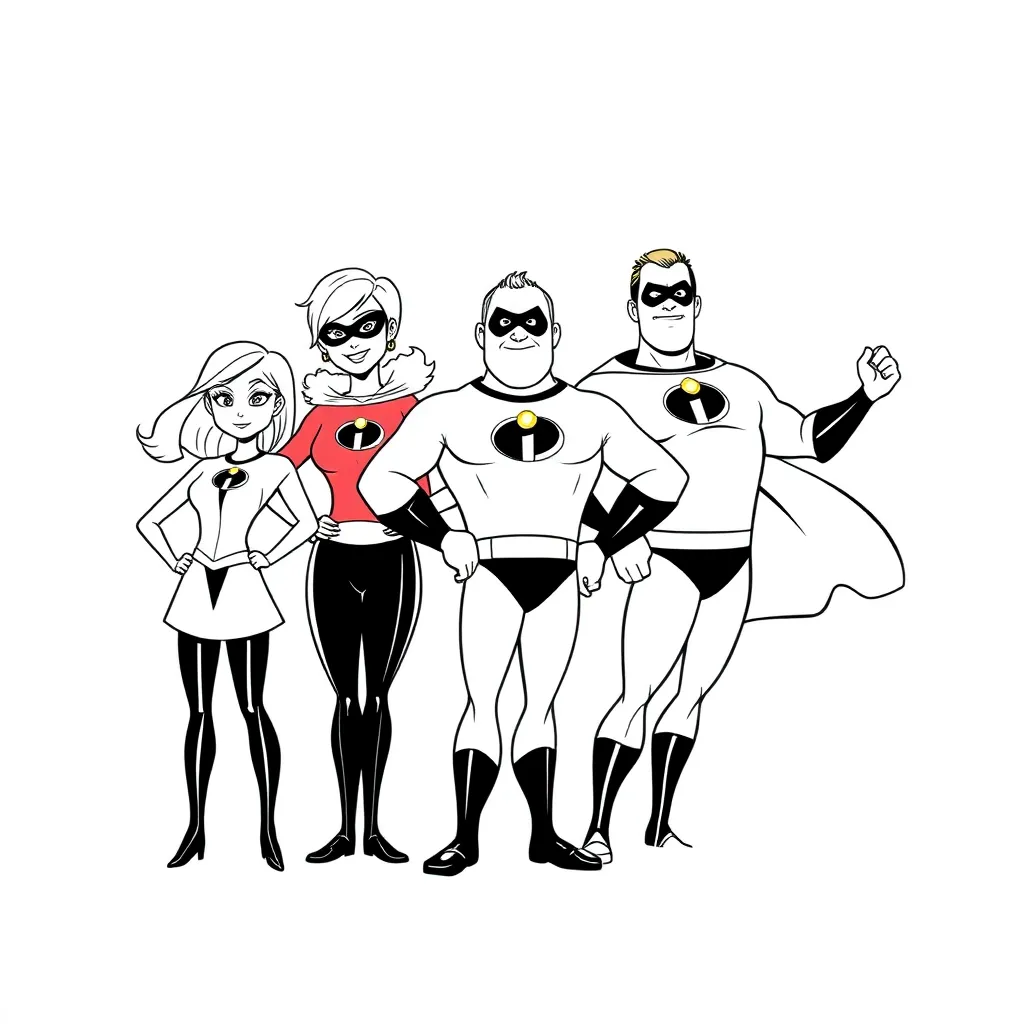 Incredibles coloring page
