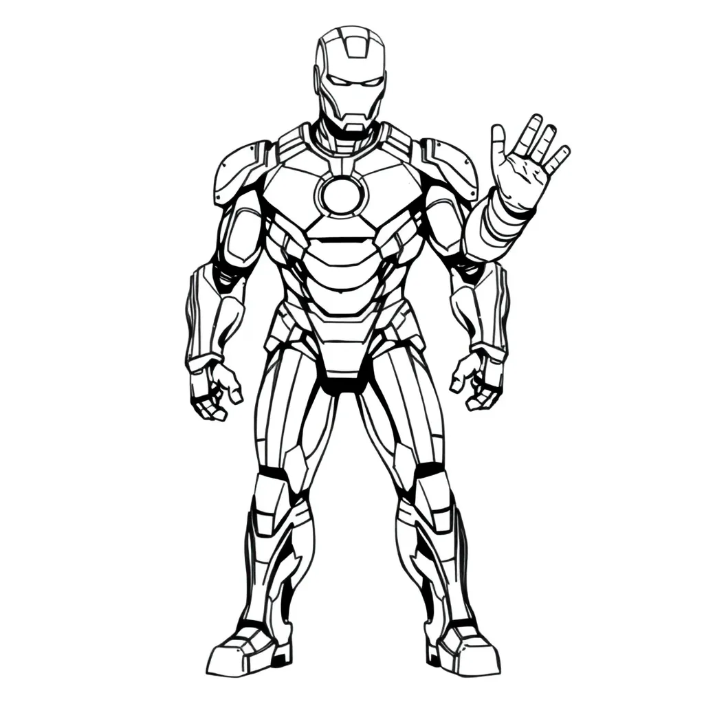 Iron Man coloring page